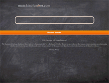 Tablet Screenshot of maschinolumber.com